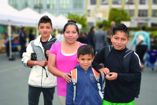 Family from Mission Promise Neighborhood in San Francisco