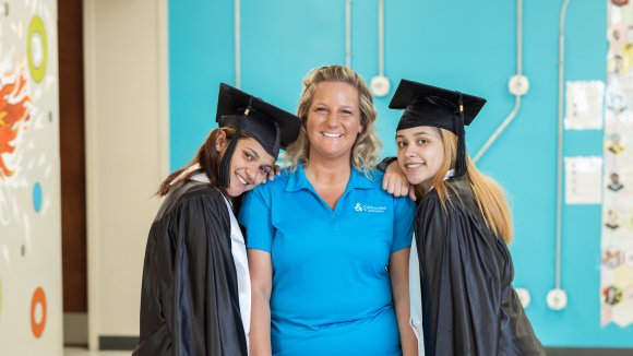 Communities In Schools Navigator with students