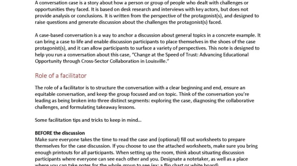 Change at the speed of trust conversation note thumbnail