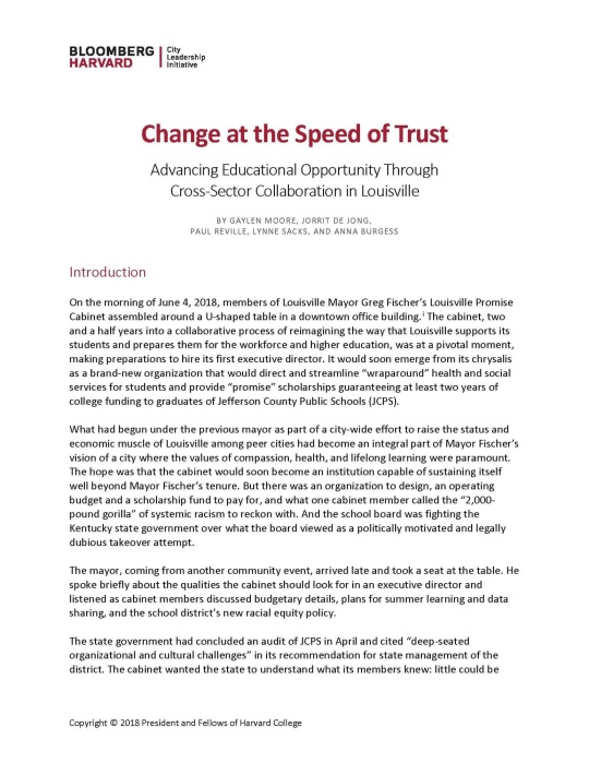 Change at the speed of trust teaching note thumbnail