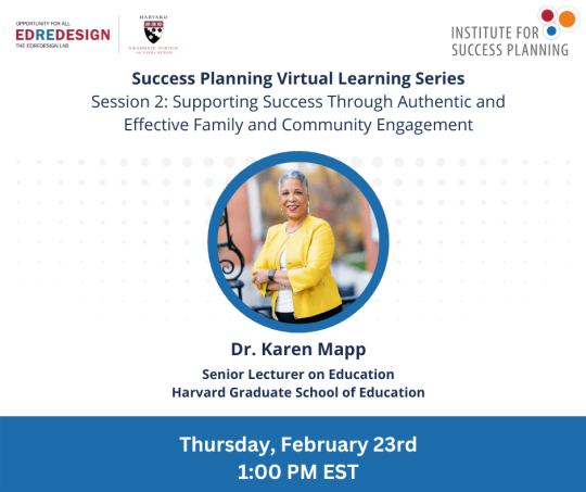 Success Planning Virtual Learning Series Session 2 image with Karen Mapp